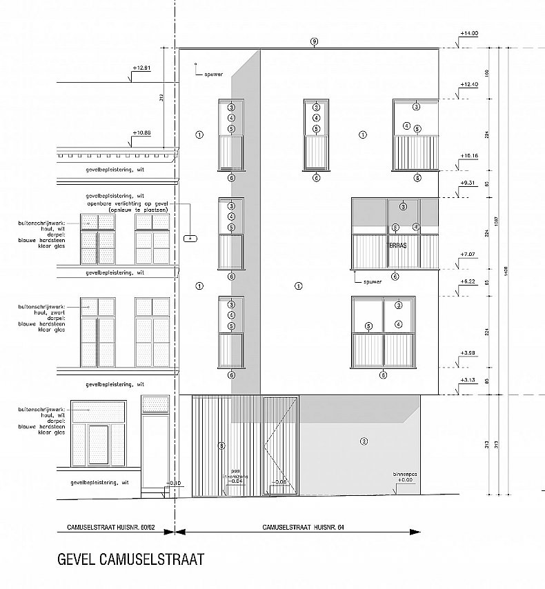 Woonproject 4 appartementen Brussel