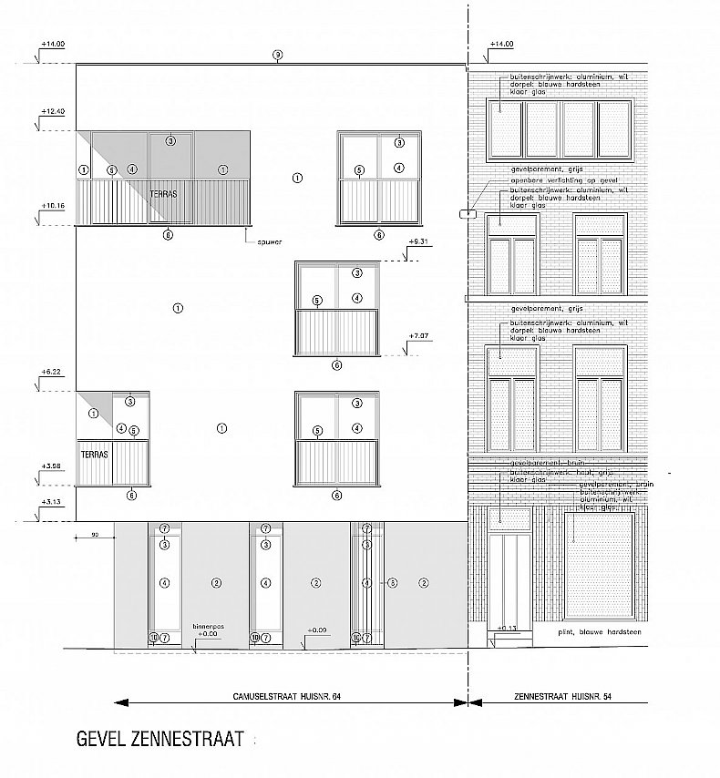 Woonproject 4 appartementen Brussel