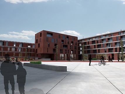 Handelsruimten en 126 appartementen Asse