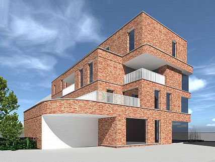 woonproject met 6 appartementen en handelsruimte WOLVERTEM